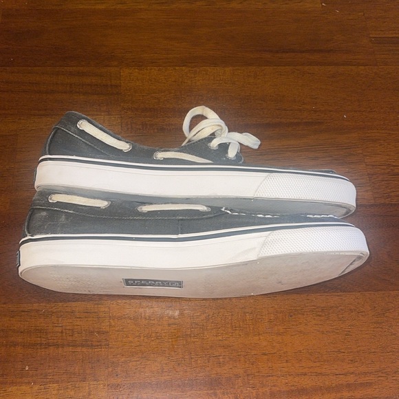 Sperry Ladies Bahama Canvas Shoes Boat Top Sider Size 7.5M 9771619 Grey - Picture 6 of 11